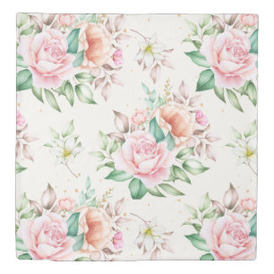 Floral Pattern Duvet Cover
