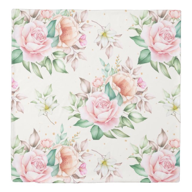 Floral Pattern Duvet Cover (Front)