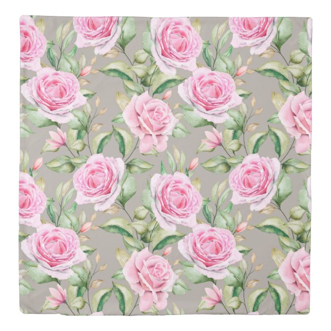 Floral Pattern Duvet Cover (Front)