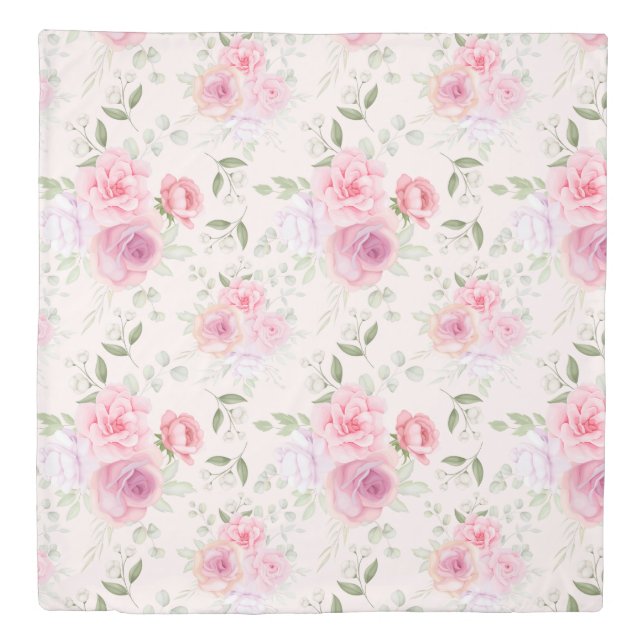 Floral Pattern Duvet Cover (Front)