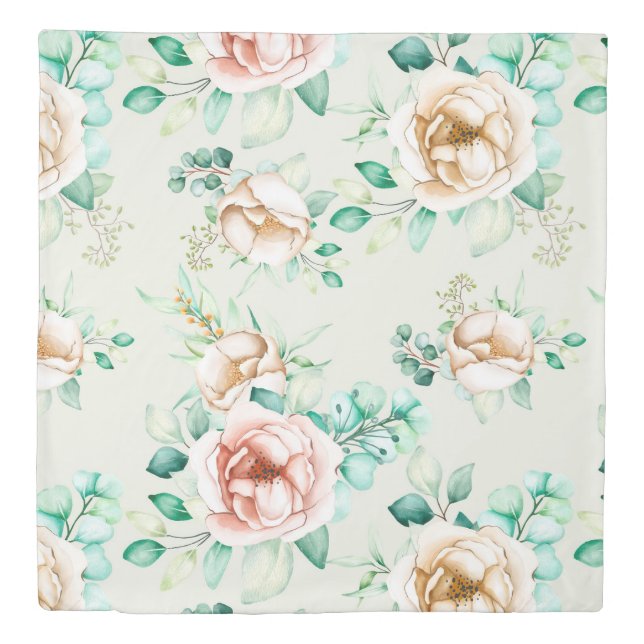 Floral Pattern Duvet Cover (Front)