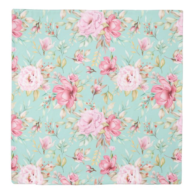 Floral Pattern Duvet Cover (Front)