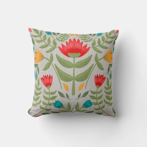 Floral Pattern  Duvet Cover Throw Pillow