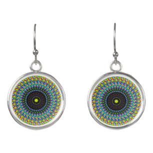 Floral pattern earrings
