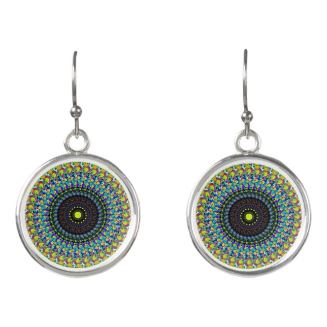 Floral pattern earrings (Front)