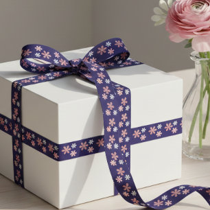 Floral Pattern Elegant Decorative Gift Wrap Ribbon