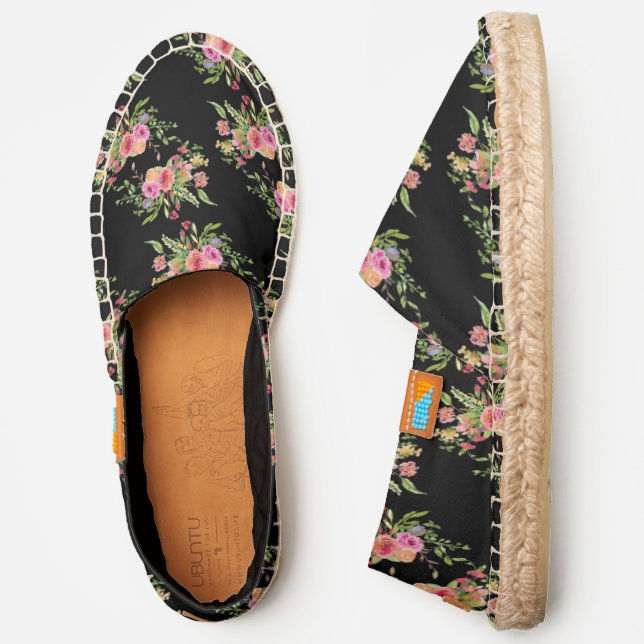 Floral Pattern Espadrilles (Side)