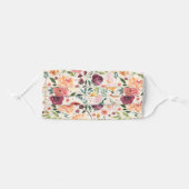 Floral Pattern Face Mask, Woman Adult Cloth Face Mask (Front, Folded)