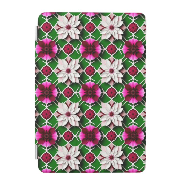 Floral Pattern Featuring Colorful Flowers iPad Mini Cover (Front)
