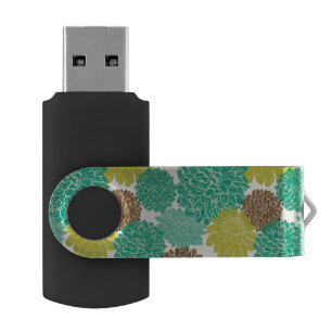 Floral Pattern Flash Drive
