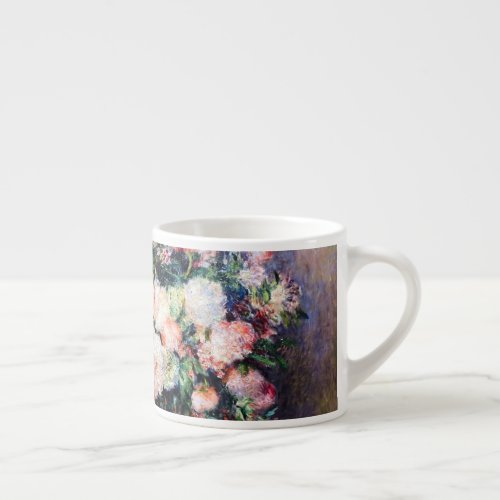 Floral Pattern Flowers Red Pink White Foliage  Espresso Cup