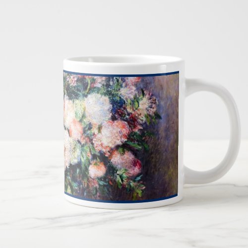 Floral Pattern Flowers Red Pink White Foliage  Giant Coffee Mug