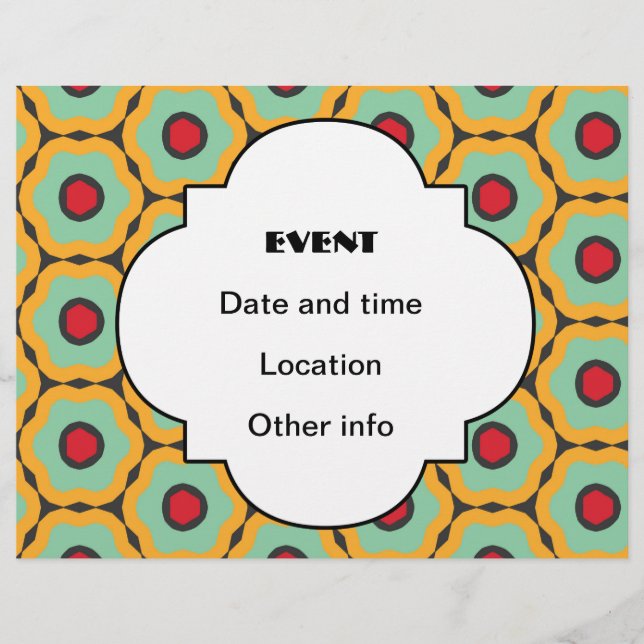 Floral pattern flyer (Front)