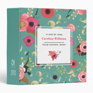 Floral Pattern Graduation Gift Photo Album Binder