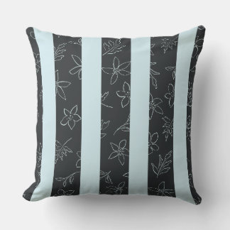 Floral Pattern Graphic Throw Pillow