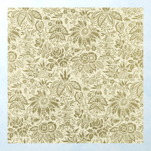 Floral Pattern Green Sage Antique Damask Wall Decal
