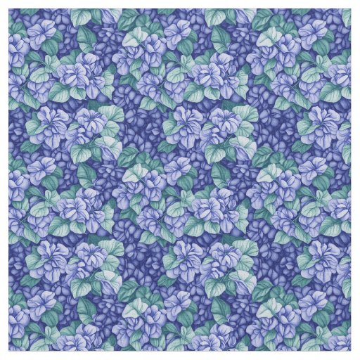 Floral Pattern - Hydrangea Flowers Fabric