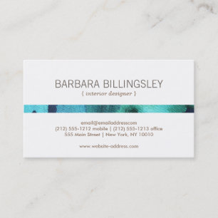 FLORAL PATTERN II for Interior Designer, Decorator Business Card