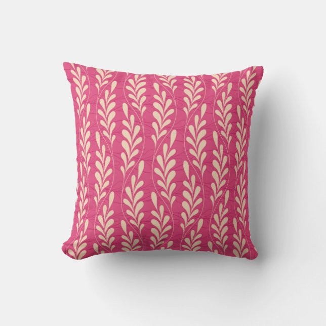 floral pattern in modern style throw pillow (Front)