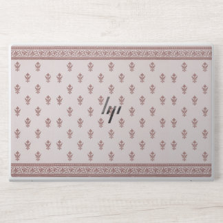 Floral Pattern In Mushroom Pink HP Laptop Skin