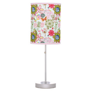 Floral pattern in retro style 2 table lamp