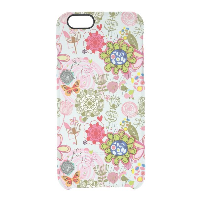Floral pattern in retro style 2 uncommon iPhone case (Back)
