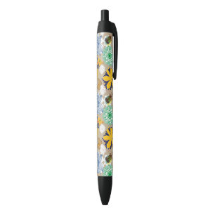 Floral pattern in retro style 3 pen