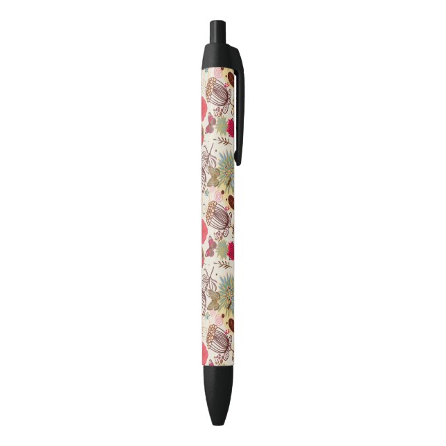 Floral pattern in retro style 4 pen (Bottom (Vertical))