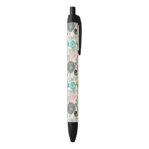 Floral pattern in retro style 5 pen