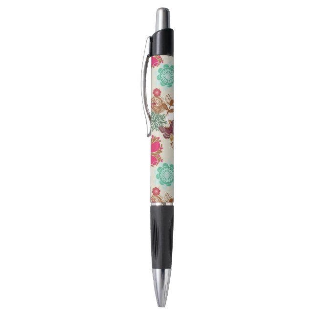 Floral pattern in retro style pen (Top (Vertical))