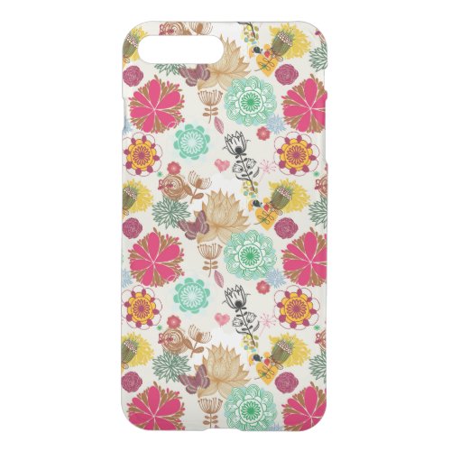 Floral pattern in retro style iPhone 8 plus7 plus case