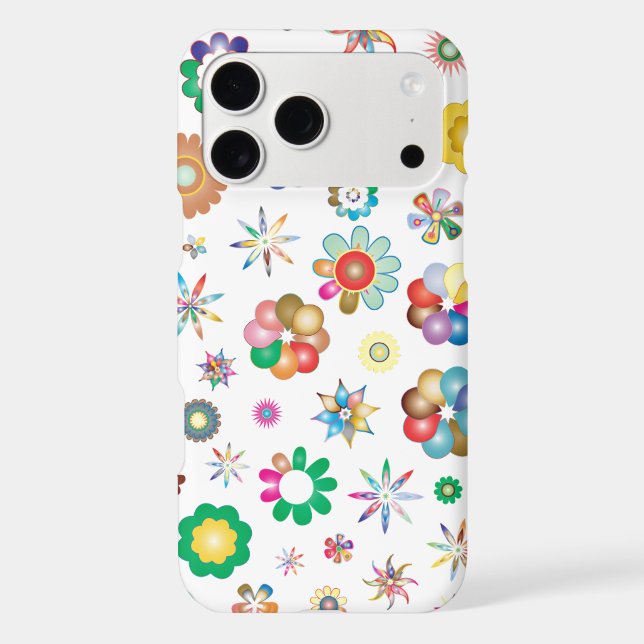 Floral Pattern iPhone 17 Pro Max Cases (Back)
