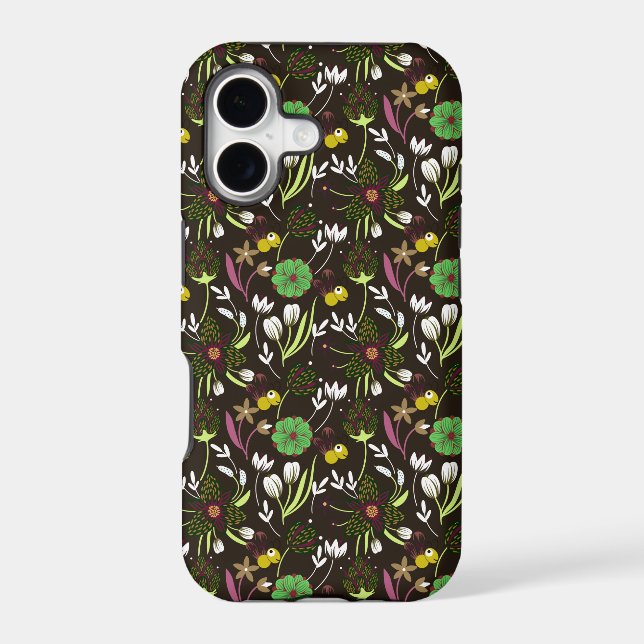 Floral Pattern Iphone Case (Back)