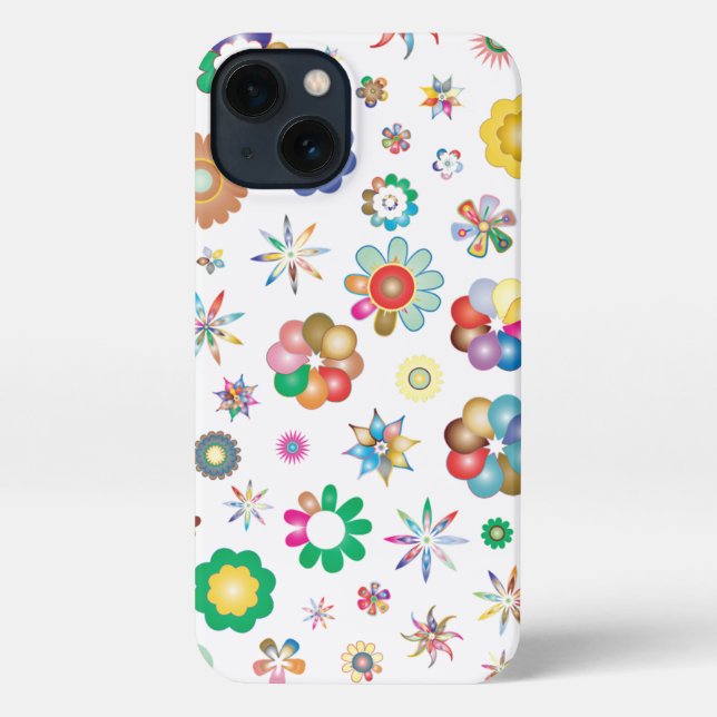 Floral Pattern iPhone Case (Back)