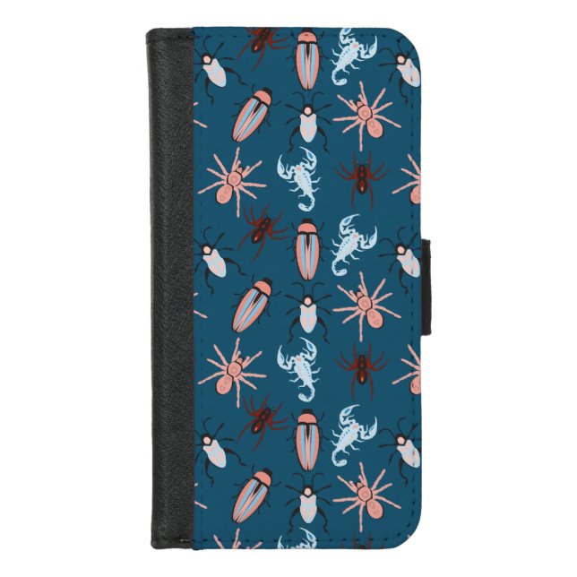 Floral Pattern iPhone Wallet Case (Front)