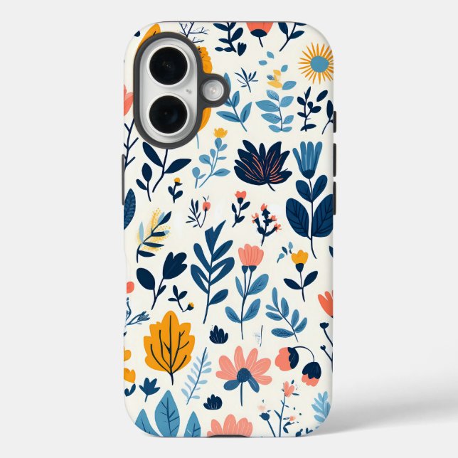 Floral pattern iPhone wallpaper texture background Case-Mate iPhone Case (Back)