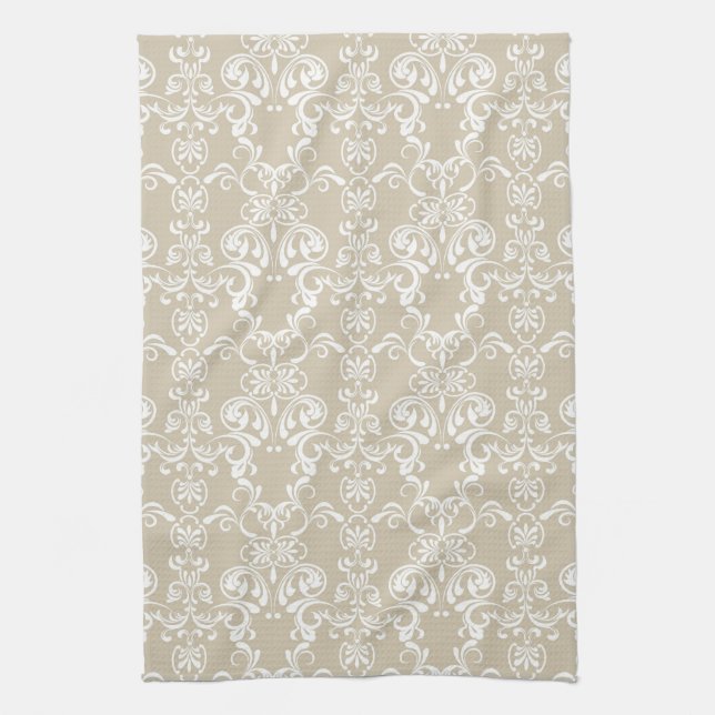 Floral Pattern Kitchen Towel (Vertical)