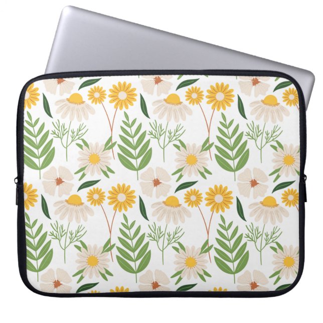 Floral Pattern Laptop Sleeve (Front)