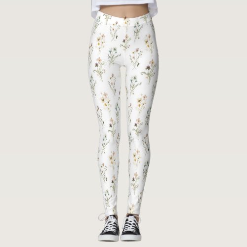 Floral Pattern Leggings