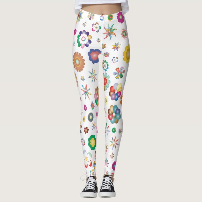 Floral Pattern Leggings (Front)