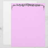 Floral Pattern Letterhead (Front/Back)