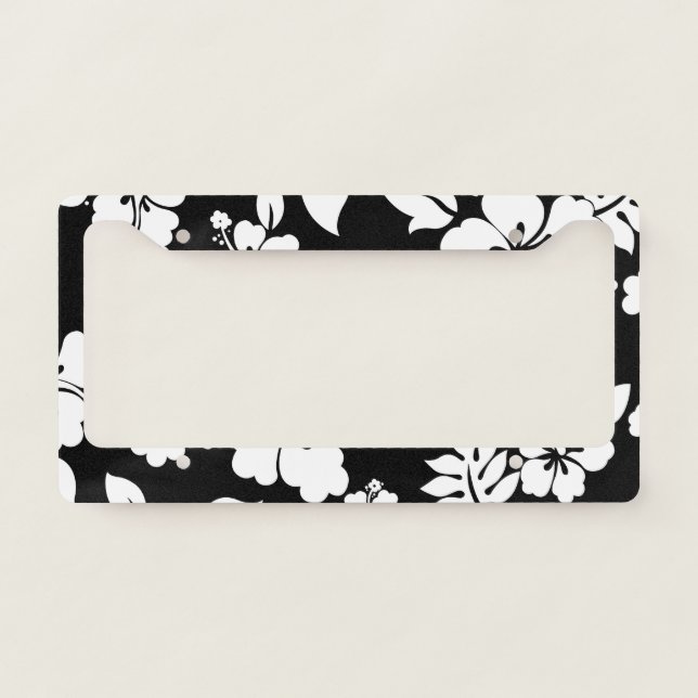 Floral Pattern License Plate Frame (Front)