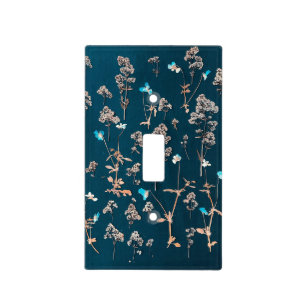 Floral Pattern Light Switch Cover