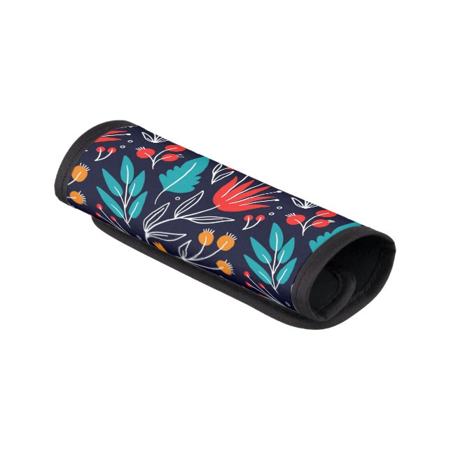 Floral Pattern Luggage Handle Wrap (Angled)