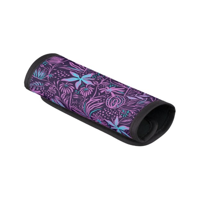 Floral Pattern Luggage Handle Wrap (Angled)