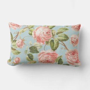 Floral Pattern Lumbar Pillow