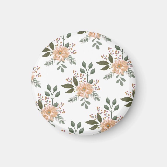 Floral Pattern Magnet (Front)