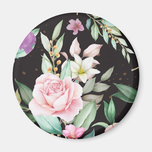 Floral Pattern Magnet (Front)