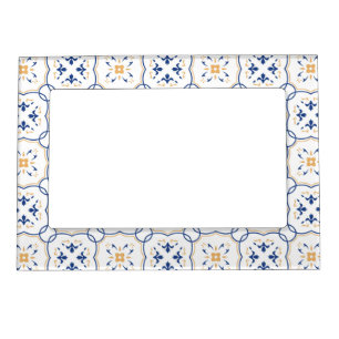 Floral Pattern Magnetic Photo Frame