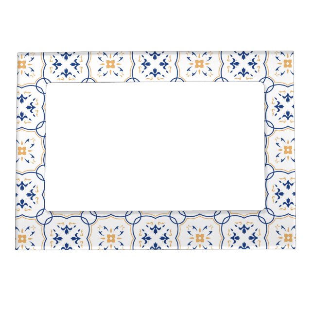 Floral Pattern Magnetic Photo Frame (Front)